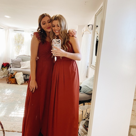 David's bridal cinnamon dress Outlet